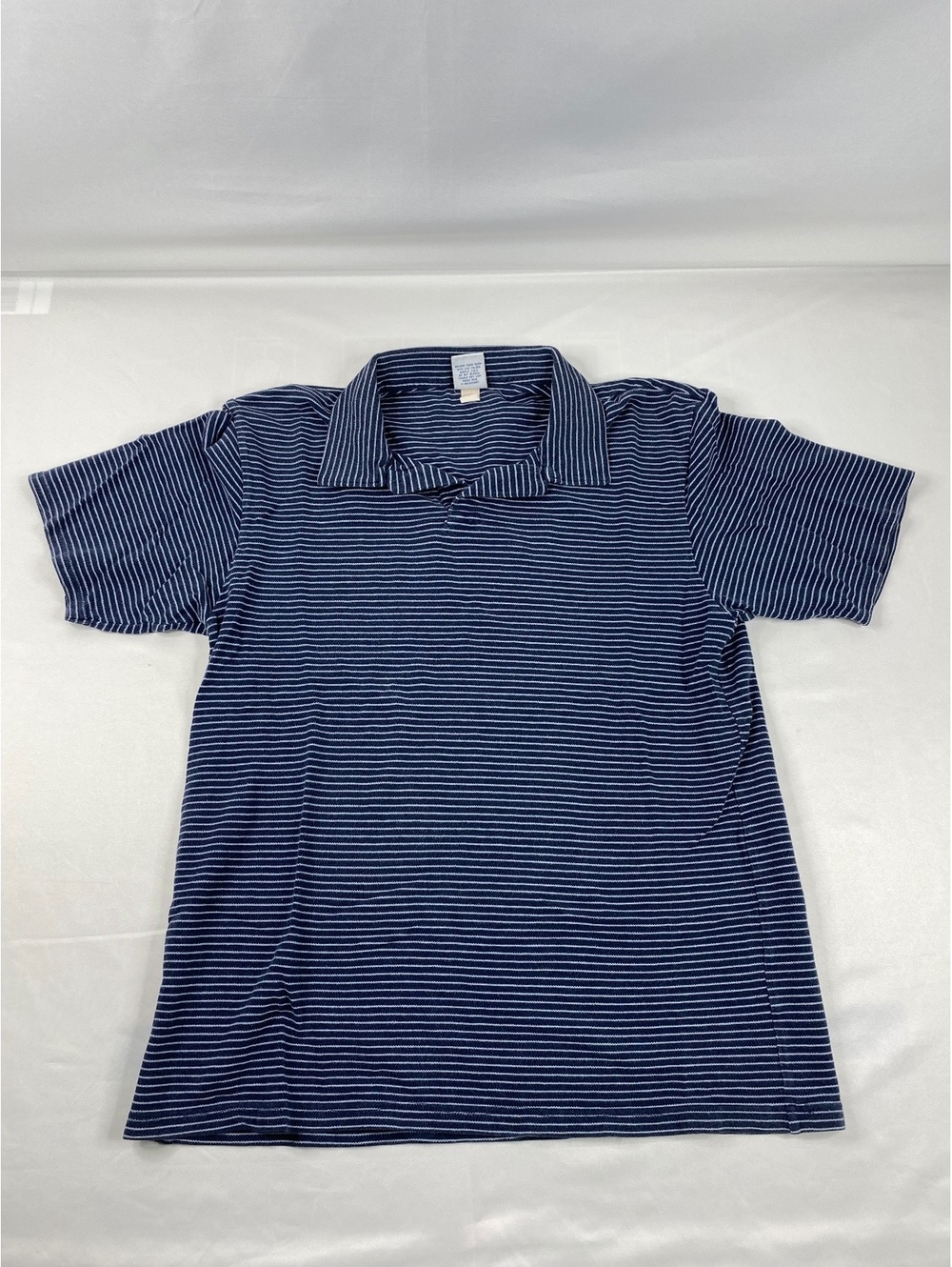 Old Navy Blue Striped Polo Shirt